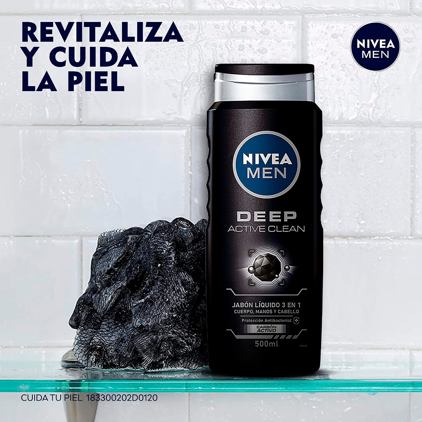 Nivea For Men Active Clean Body Wash - 16.9 oz