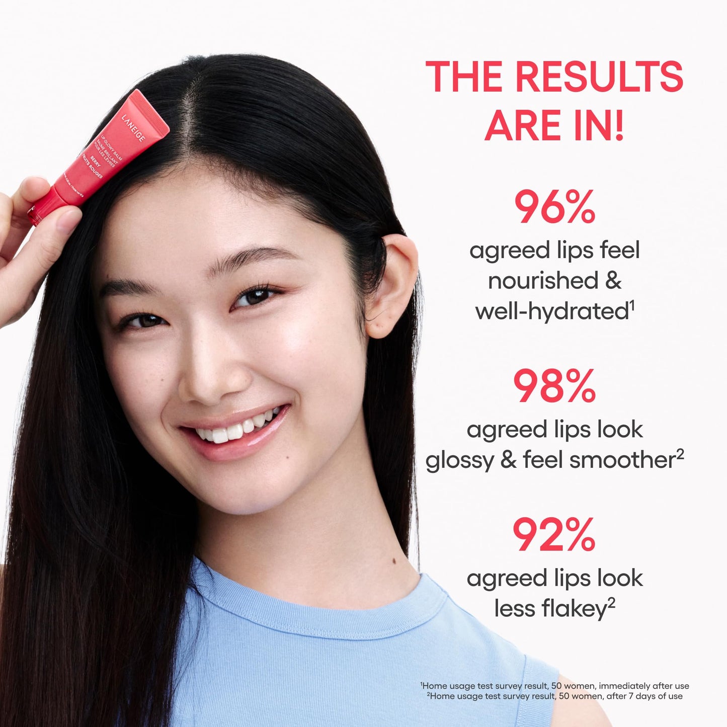 LANEIGE Lip Glowy Balm: Sheer Tinted Lip Treatment Balm Tube with Shea & Murumuru Butters for Hydrating, Moisturizing, Glossy, Non-Sticky Shine, Berry | Korean Skin Care, Grapefruit