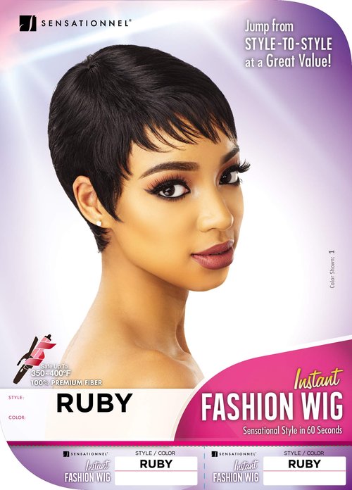 Sensationnel Synthetic Fiber Instant Weave Synthetic Half Wig - RUBY (99J [Dark Wine])