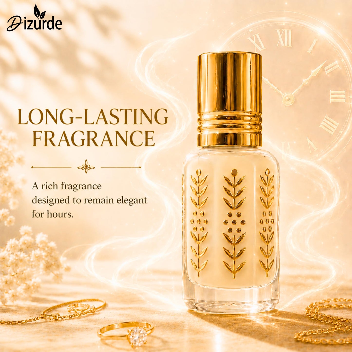 Dizurde Musk Al Tahara 6mL | White Musk Perfume for Women | Egyptian Musk Oil Arabian Perfume | Soft Skin Scent for Everyday Wear & Layering