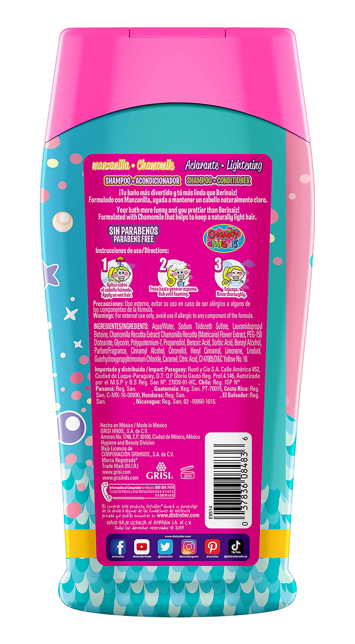 Grisi Kids Manzanilla Girls Shampoo, 10 Fl Oz, 10 Oz