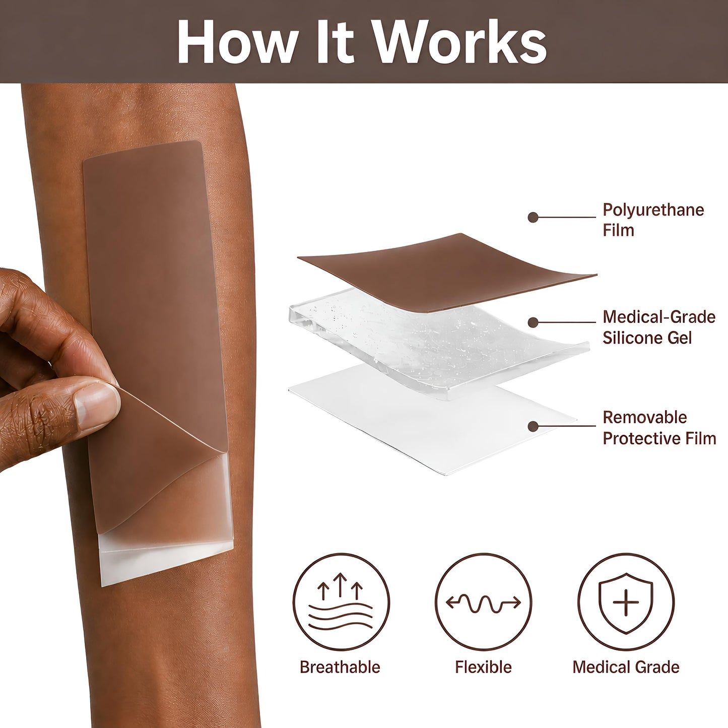 Nugexa Silicone Scar Tape & Sheets – All Skin Tones, Medical Grade