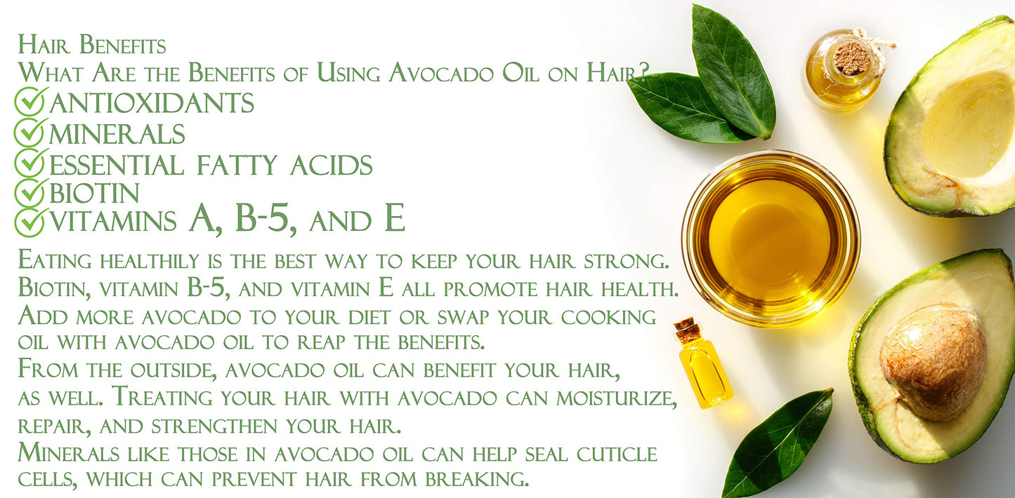 cocojojo AVOCADO OIL - Cold Pressed Partially Filtered 8 oz Pure Seed Oil Extra Virgin Unrefined Moisturizer
