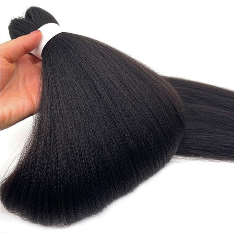 UPruyo Pre Stretched Braiding Hair Brown Color 2 Braiding Hair Pre Stretched Synthetic Hair Extensions for Braiding Box Braids Yaki Knotless Hypoallergenic Prestretched Braiding Hair 26 inch
