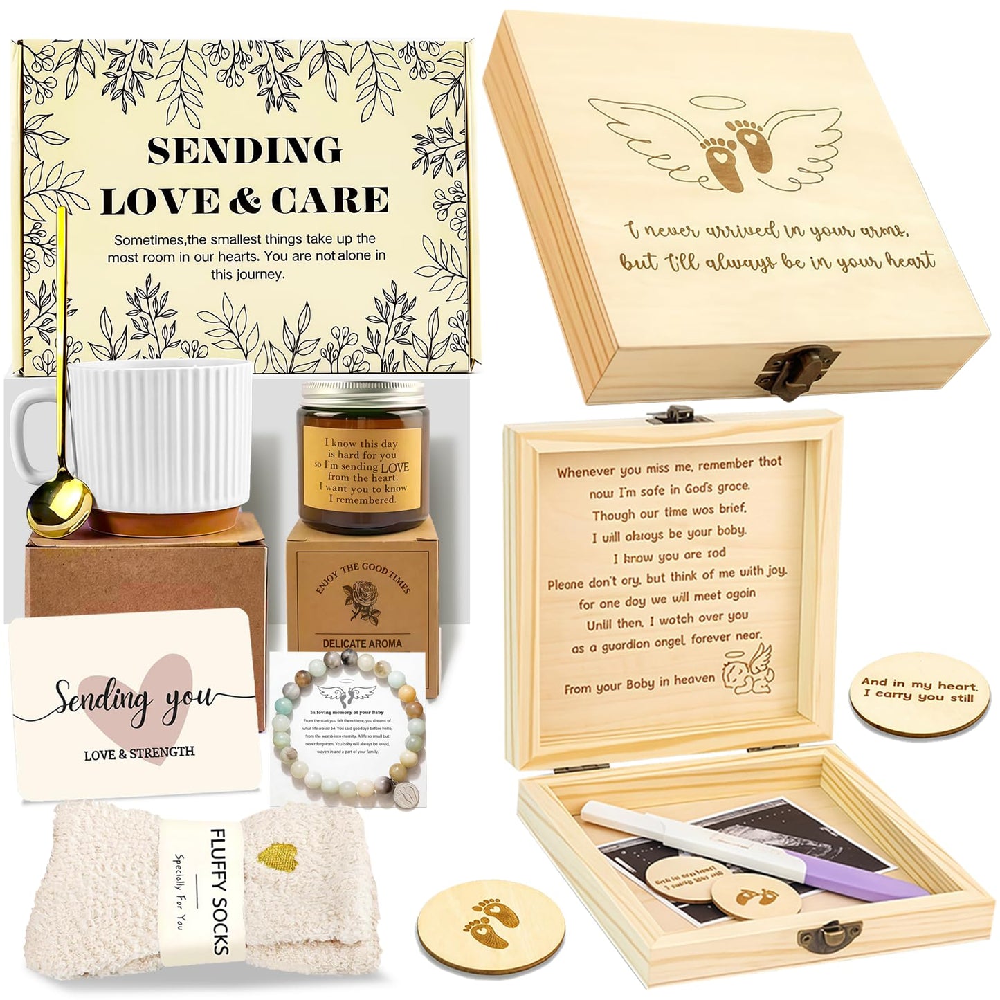 Sympathy Gift Baskets Includes Coffee Cup Get Well Soon Gift Care Package