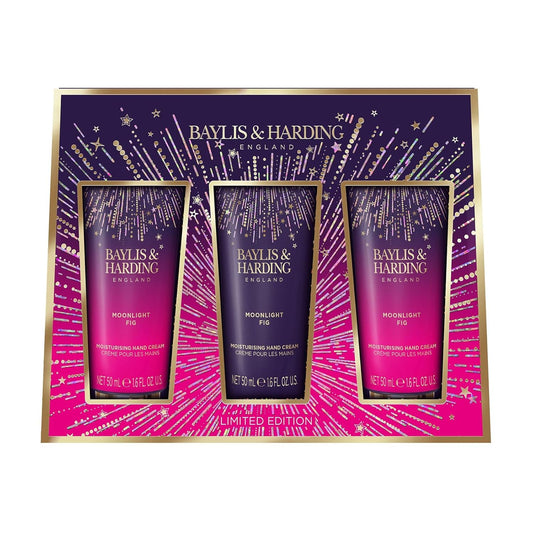 Baylis & Harding Gift Set for Women - Luxury Hand Care Pack | Moonlight Fig - 2 Pack