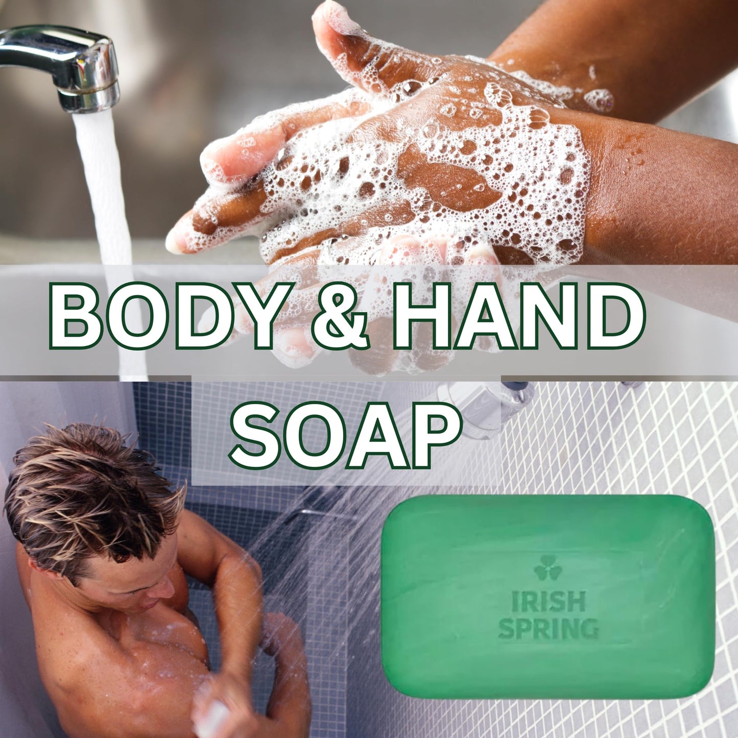 Irish Spring Bar Soap (20 PACK) Original Clean - Includes Bar Soap Holder & Loofah - Large 4 OZ Soap Bars, Original Clean Body Soap, Mens Bar Soap w/Soap Bar Holder & Loofah Sponge