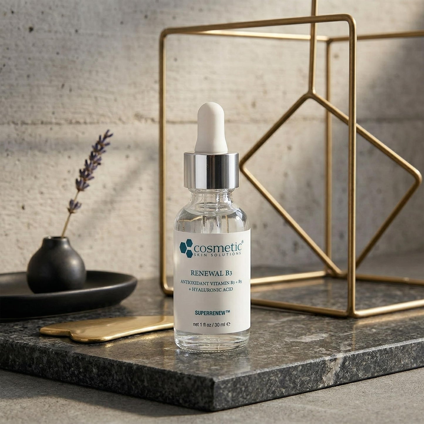 Renewal B3 Serum – 5% Niacinamide with Hyaluronic Acid & Vitamin B5 – Hydrating Face Serum for Dry & Dehydrated Skin – Improves the Look of Fine Lines, Uneven Tone & Enlarged Pores – 1 Fl Oz