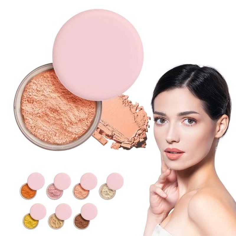 Pewosrid Luminance Milano Powder, Luminance Powder, Beauty Blurring Powder, Luminance Milano Pink Powder, Beauty Pink Setting Powder for All Skin Tones (03#, Pack of 1)