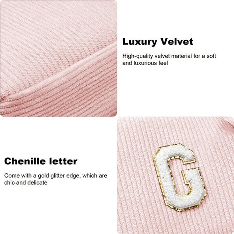 Gifts for Women Girls - Personalized Birthday Gifts for Women, Gifts for Women Mom Daughter Teacher Wife Grandmother, Monogram Initial Pink Cute Makeup Bag Pouch for Women Teen Girls (Letter A, Pink)
