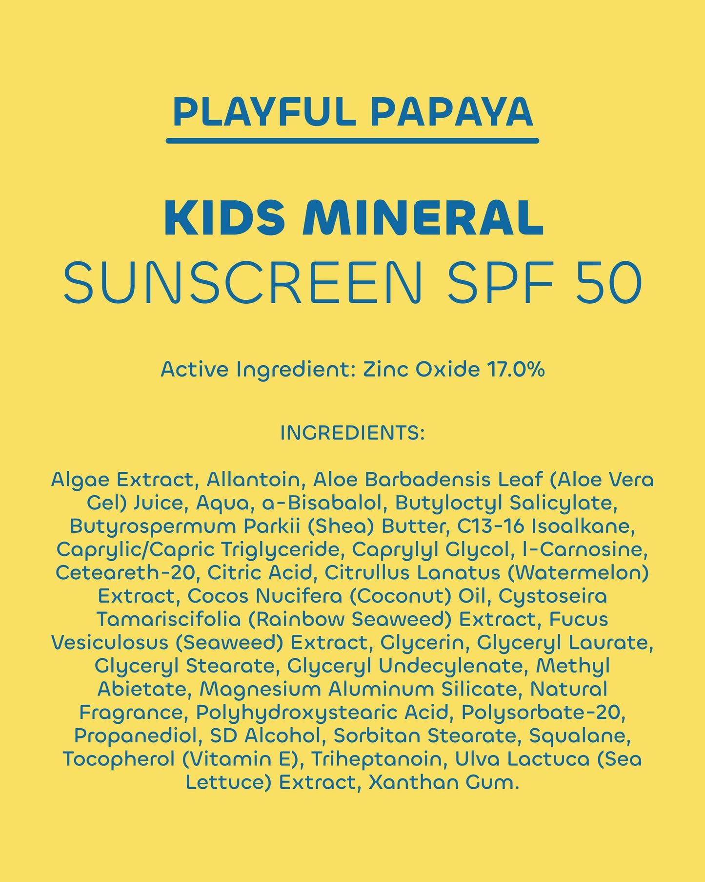 Seaweed Bath Co Kids Mineral Sunscreen Spray SPF 50 - Zinc Oxide Tear Free Sunblock for Children - Lightweight Water Resistant Broad Spectrum Protection for Sensitive Skin, 6 Ounce (Pack of 2)