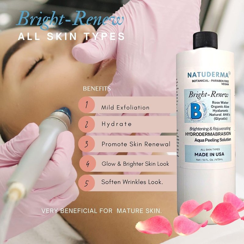 Hydrodermabrasion Solution - Aqua Peeling Serum for Wet Microdermabrasion | 3 x 16 oz Bottles