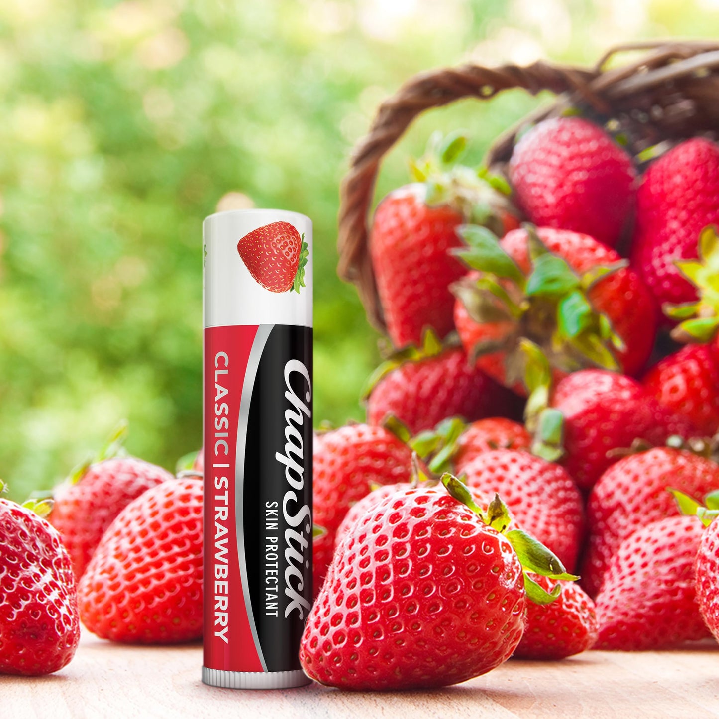 ChapStick Classic Strawberry Lip Balm, 9-Count – Tinted Lip Moisturizer, Juicy & Sweet, 0.15 Oz Ea