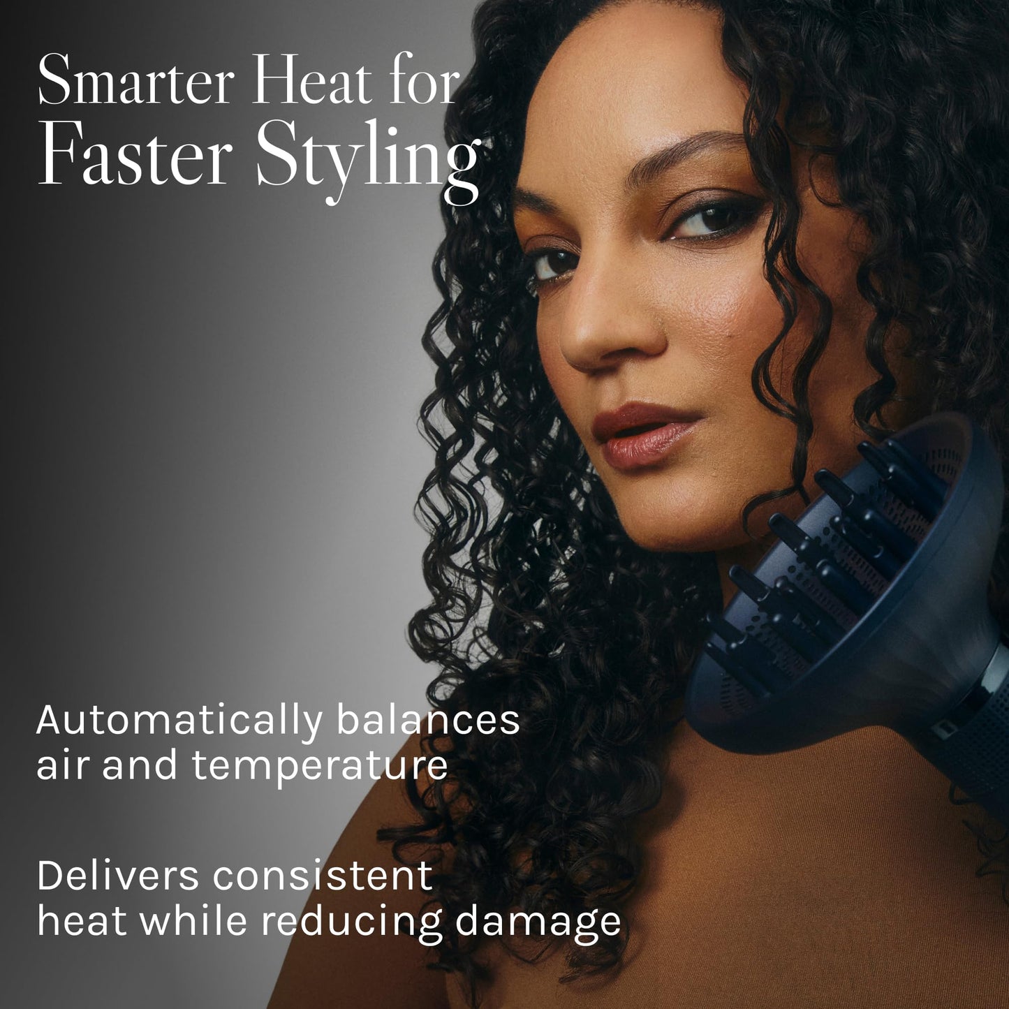 Bio Ionic SMART-X Hair Dryer with Diffuser, High-Efficiency Blow Dryer with 3 Heat & 3 Speed Settings, Gently Dries, Defines & Reduces Frizz, Self-Cleaning Function, Alpine White