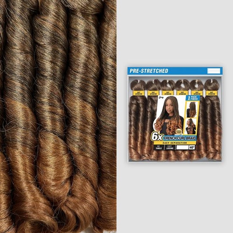 Royal Zury Crochet Braids Hand Made French Curl Braid 6X (Honey Blonde(Royal-ZURY))