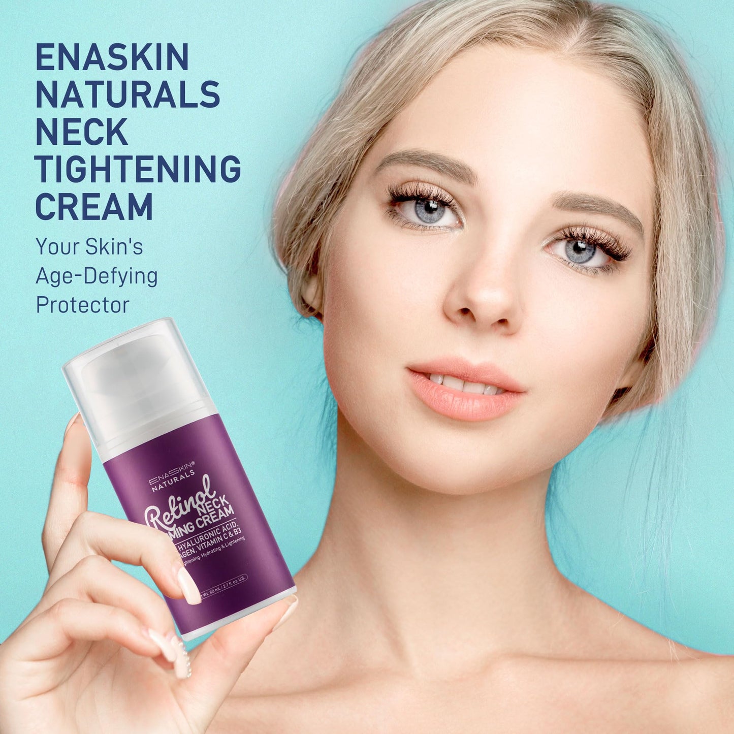 Neck Creams for Tightening and Firming, Retinol Neck Firming Cream with Hyaluronic Acid, Collagen and Vitamin - Tightening Wrinkles, Firming Skin on Face, Neck, Décolleté, Body