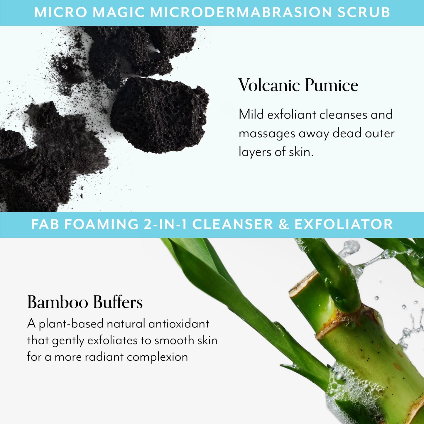 Bliss Micro Magic Microdermabrasion Scrub & Fab Foaming 2-in-1 Cleanser | Exfoliating Face Scrub + Gentle Cleanser Duo for Smooth, Glowing Skin | Pore Refining & Deep Cleansing Skincare Set