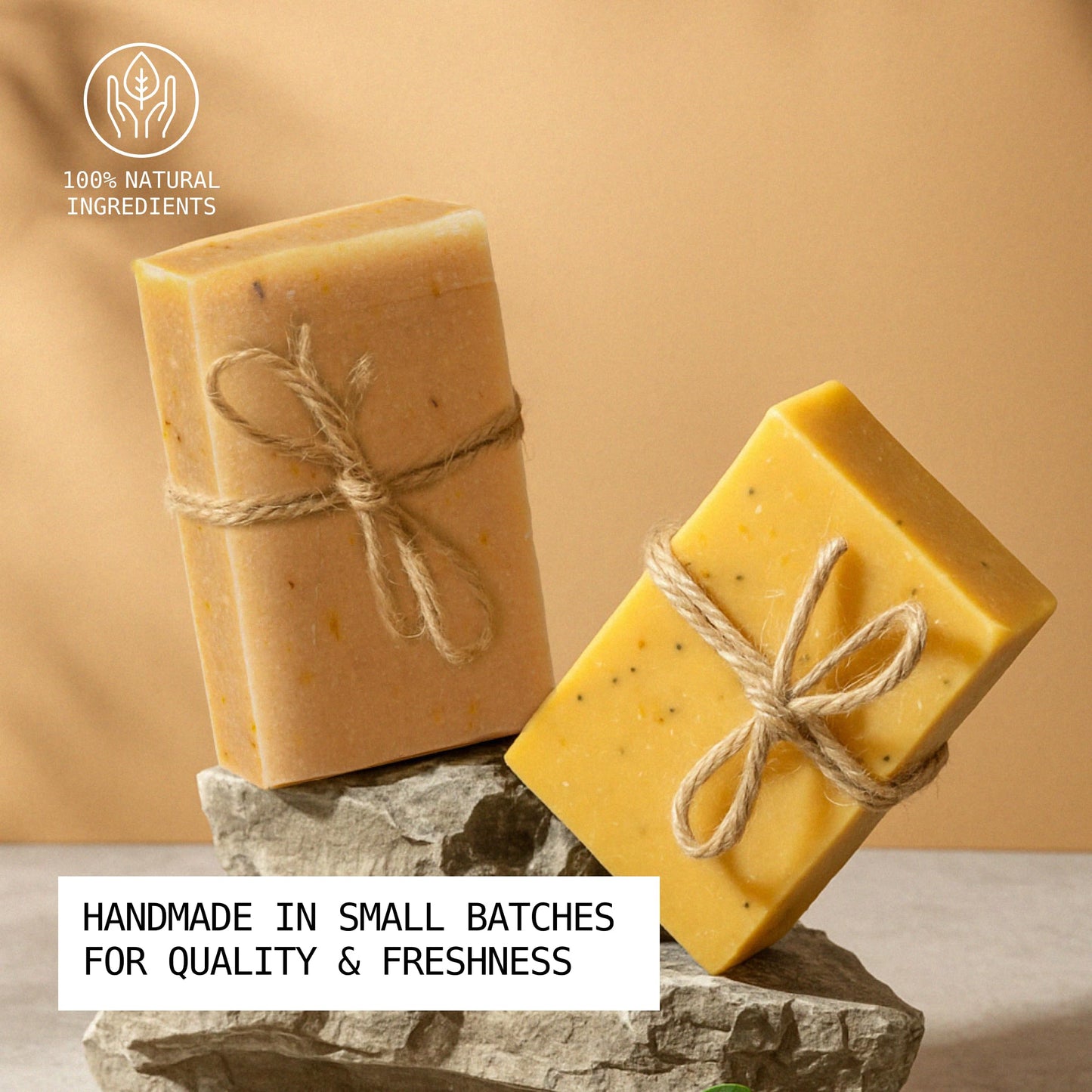 OH SO GOOD ORGANICS Natural Organic for Face and Body, Exfoliating & Moisturizing Soap Bar with Shea Butter, Coconut Oil and Essential Oils, 4oz Per Bar (Turmeric)
