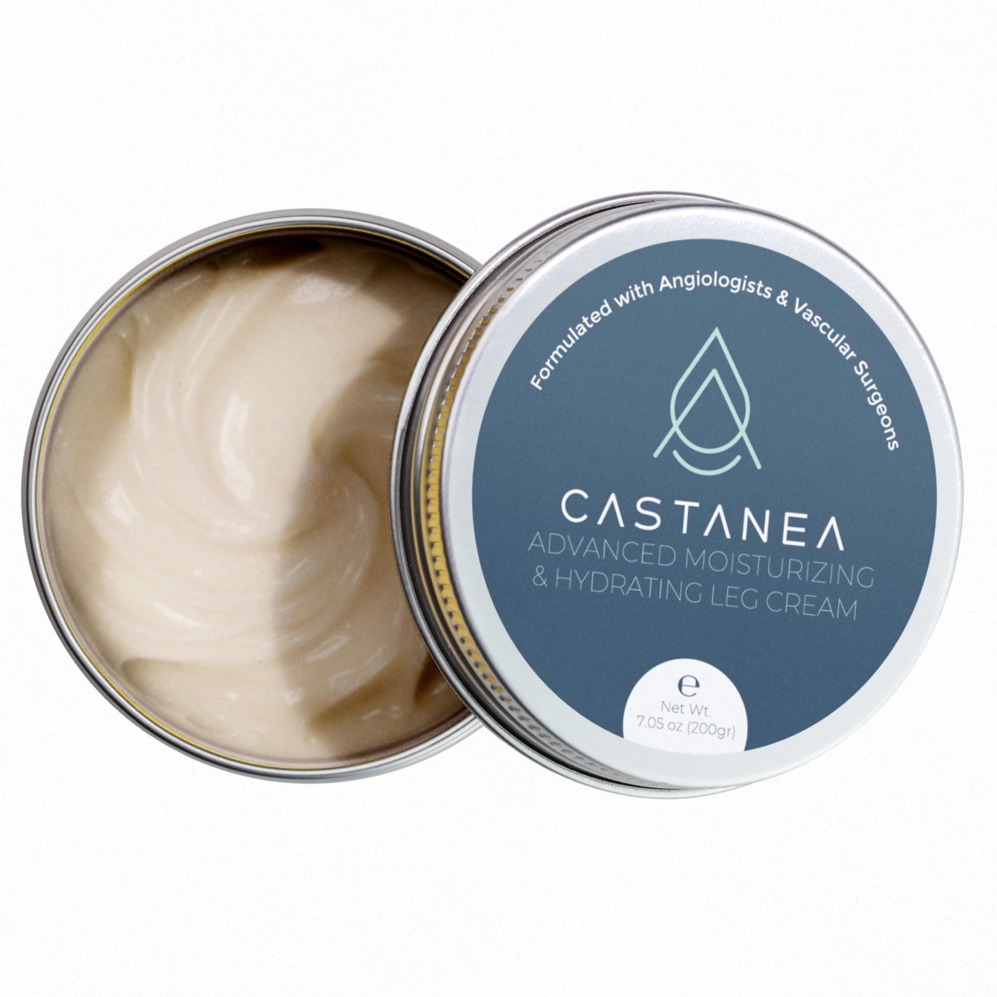 CASTANEA Advanced Moisturizing and Hydrating Leg Cream with Horse Chestnut & Arnica for Tired Legs, Cooling Relief, Fast-Absorbing Formula 7.05 oz