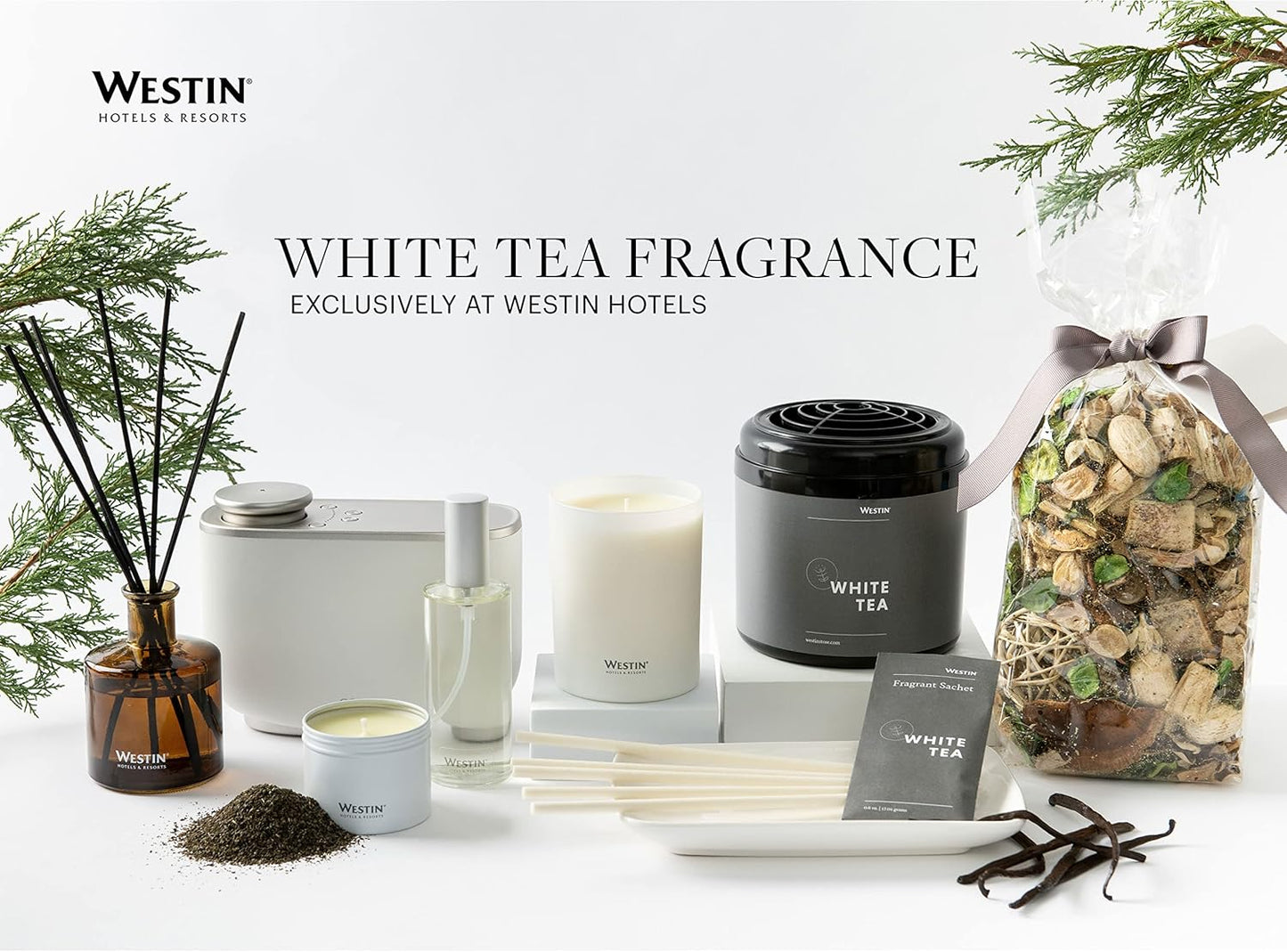 White Tea Reed Diffuser - Luxurious Home Fragrance Set | 5 oz. Signature Scent