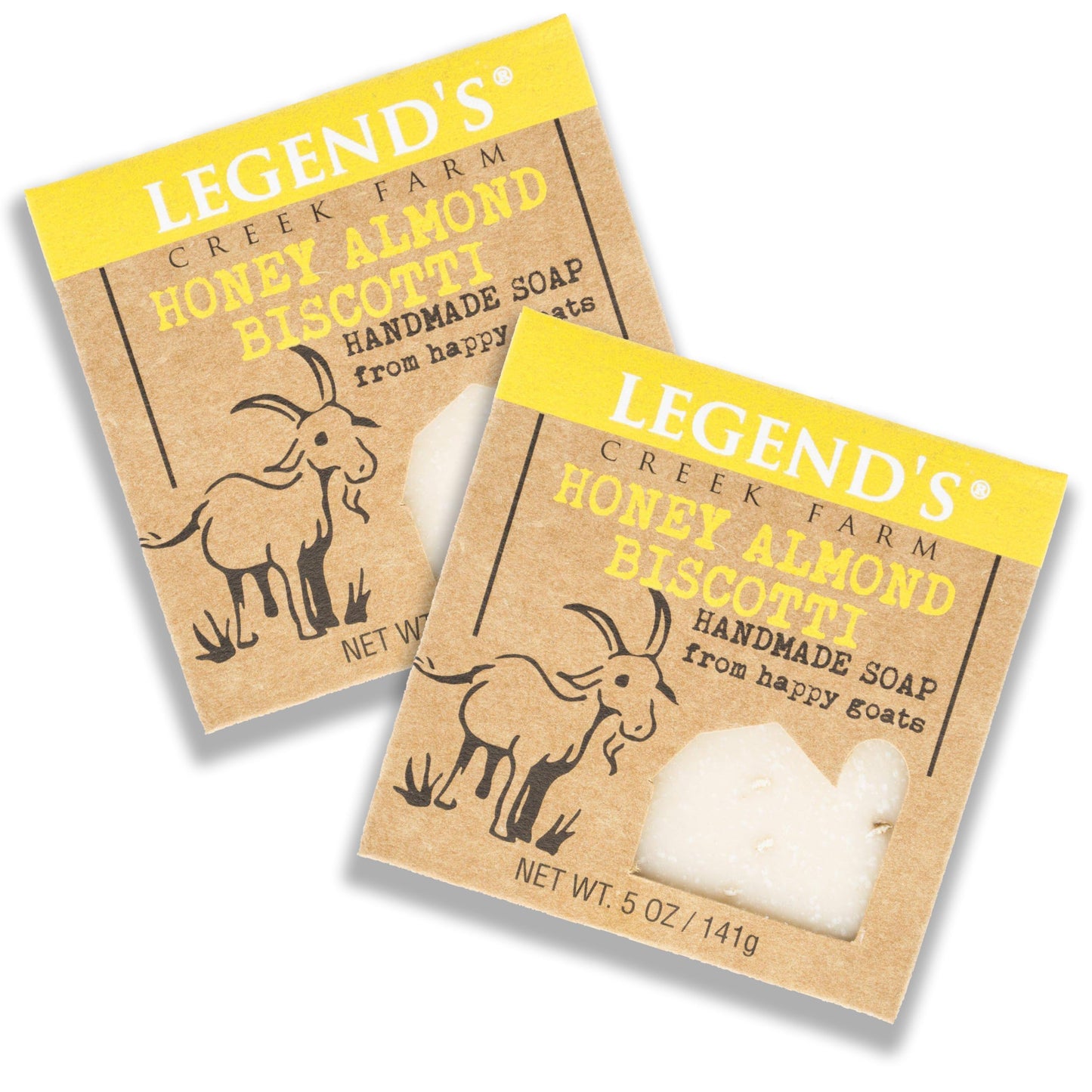 Legend's Creek Farm Goat Milk Soap, Honey Almond Biscotti, 5 Oz