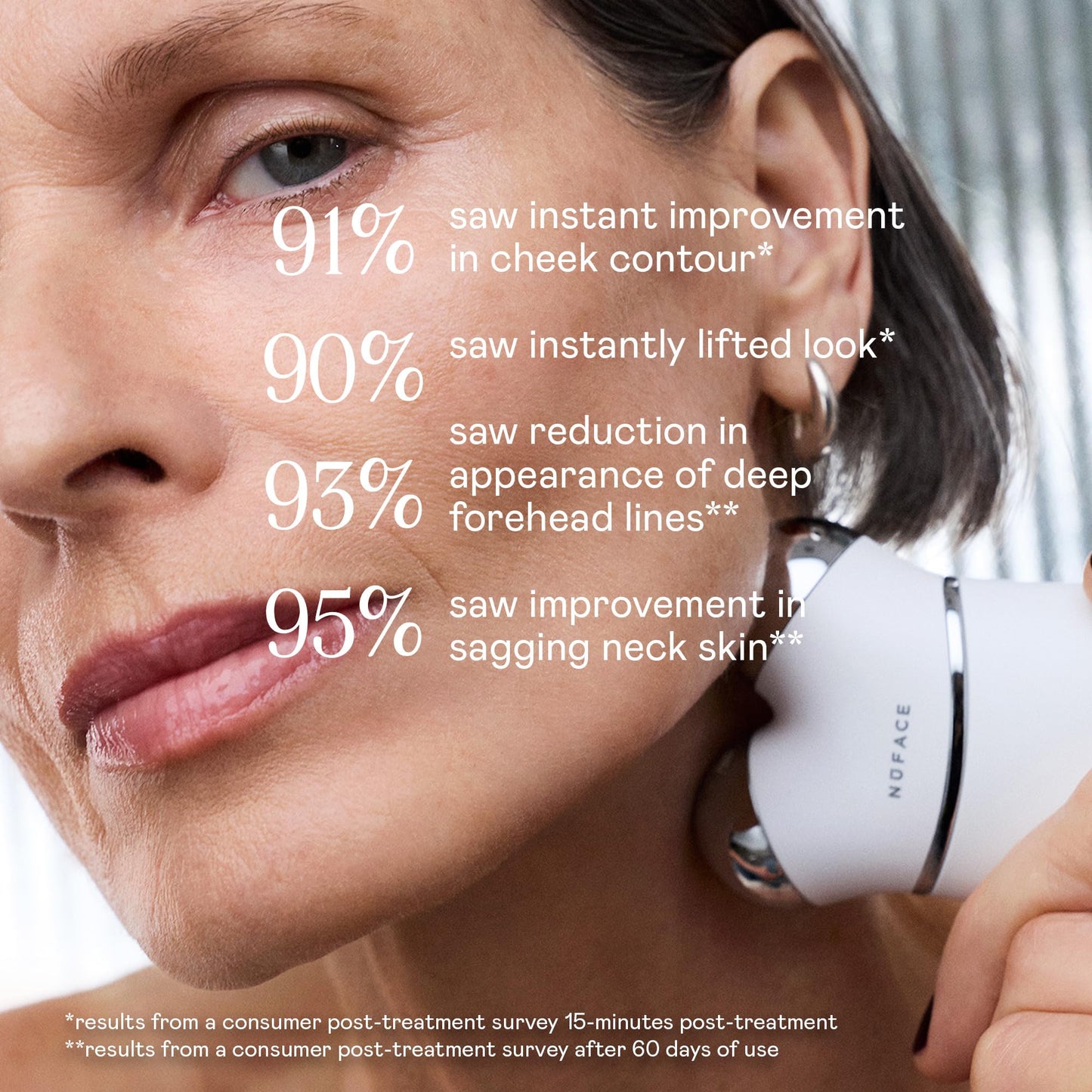 NUFACE Trinity+ Facial Massager + LED Red Light Therapy - Wrinkle Reducer, Skin Tightening & Lifting for Face & Neck, FDA-Cleared - Enhances Radiance, Reduces Fine Lines - Microcurrent Facial Device
