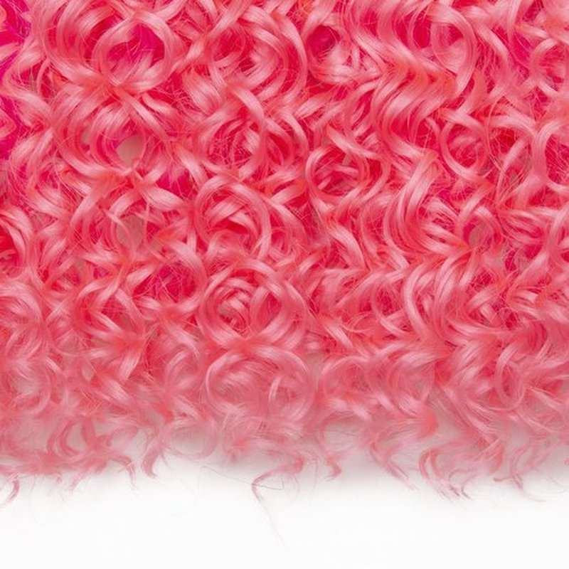 GoGo Curl Crochet hair Pink Water Wave Crochet hair Ombre Synthetic Bohemian Crochet Braid Deep Wave Braiding hair Extensions (Pink, 24inch)