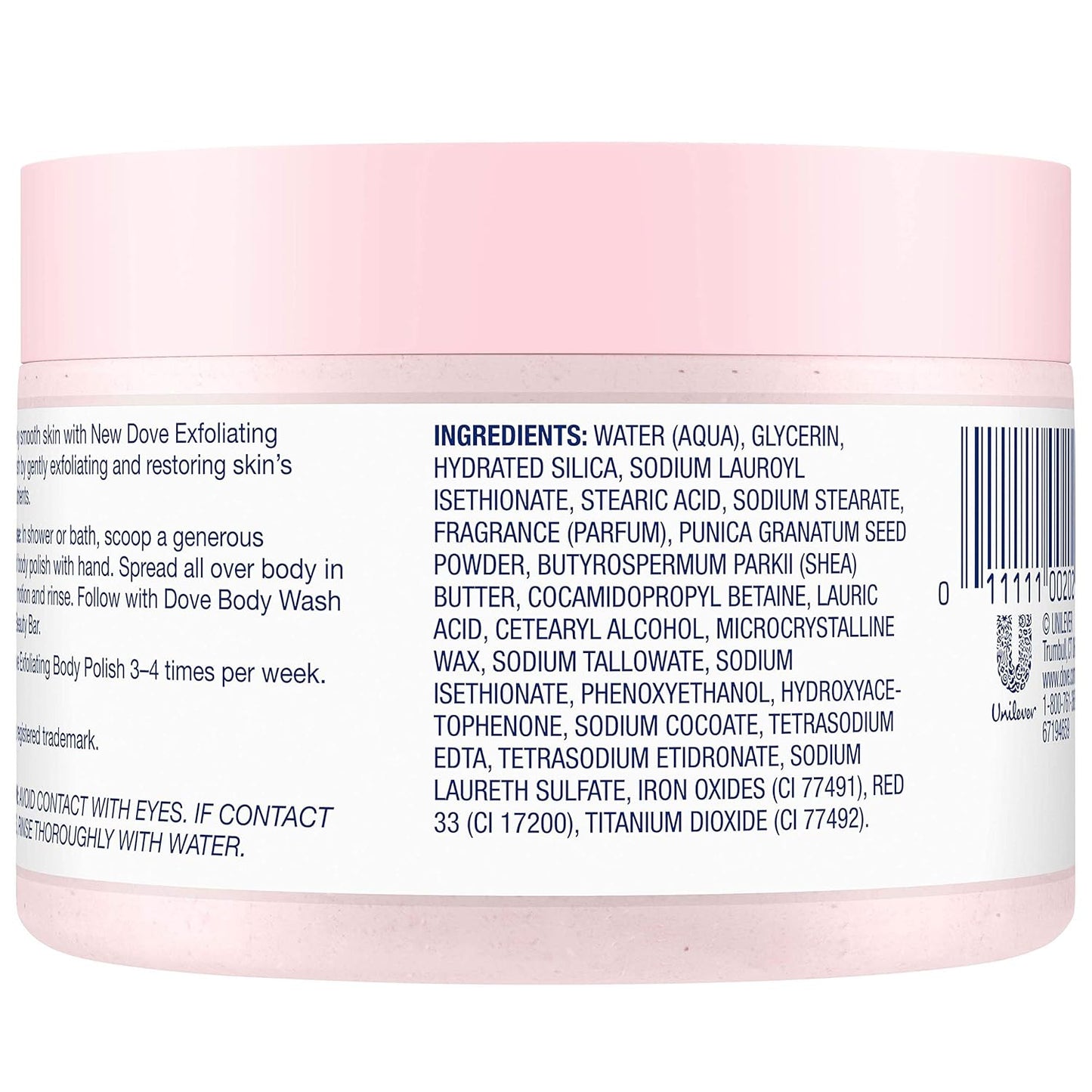 Dove Exfoliating Body Polish Scrub with Almond & Mango Butter - 10.5 oz (4 Count) for Dry Skin