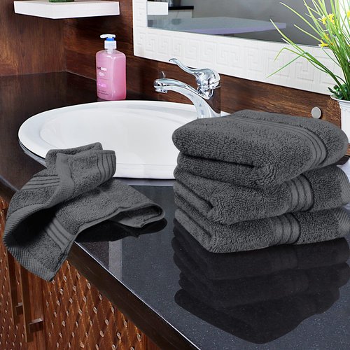 Utopia Towels 12 Pack Premium Wash Cloths Set (12 x 12 Inches) 100% Cotton Ring Spun, Highly Absorbent and Soft Feel Washcloths for Bathroom, Spa, Gym, and Face Towel (Grey)
