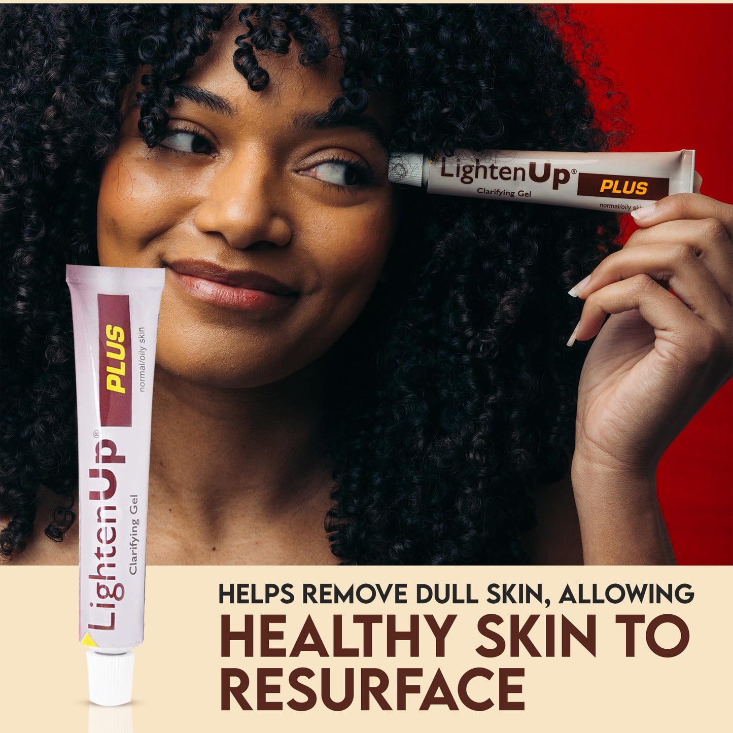 Lighten-Up Plus Clarifying Gel - 1 fl oz / 30 ml - Brightening Cream for Knuckles, Elbows, Hands, Armpits, with Alpha Arbutin, Fruity Tamarind Extract