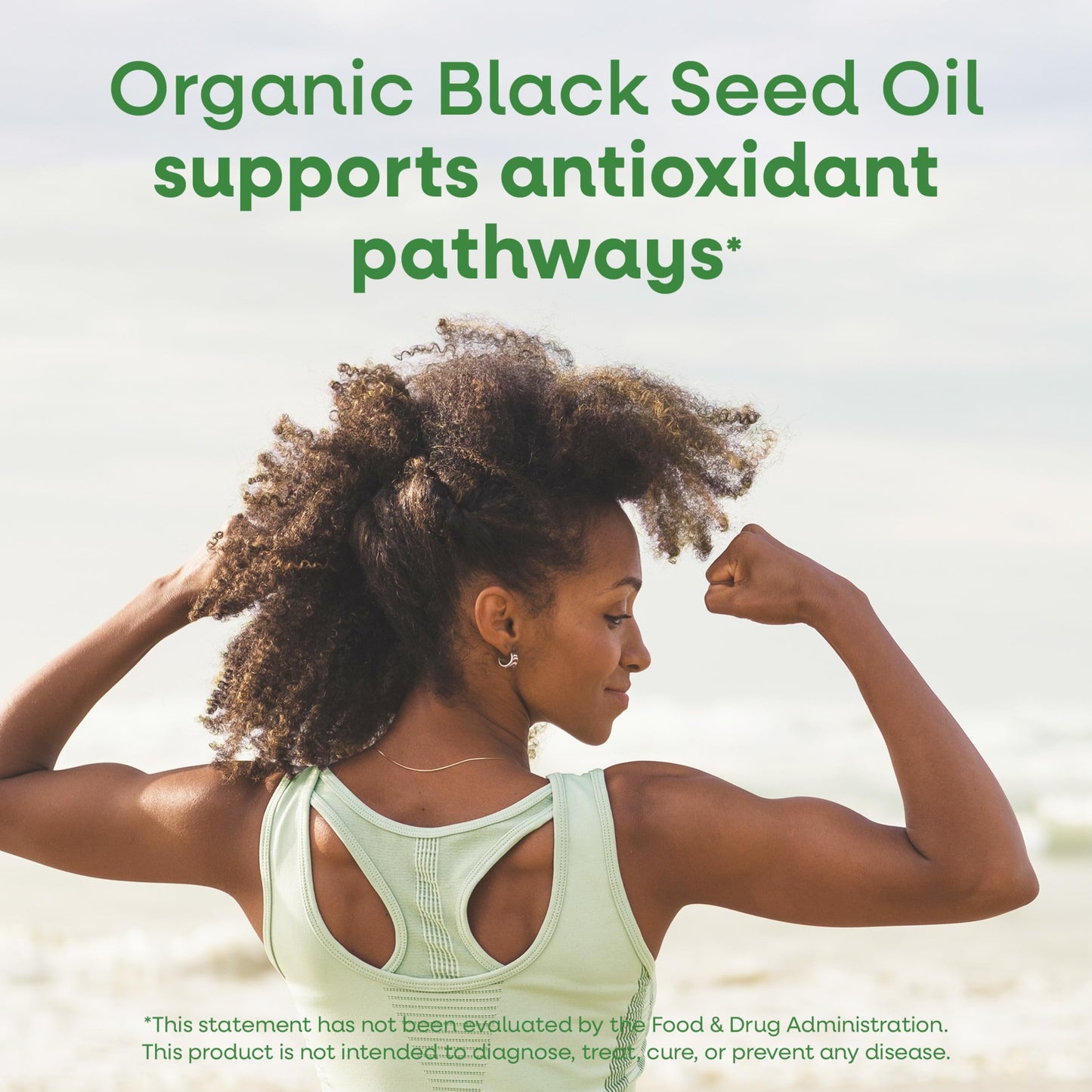 Nature's Way Organic Black Seed Oil, Supports Antioxidant Pathways*, Cold Pressed, Unrefined, Vegan, Plant Powered Dietary Supplement, USDA Certified Organic Black Cumin Seed Oil, 8 Fl Oz