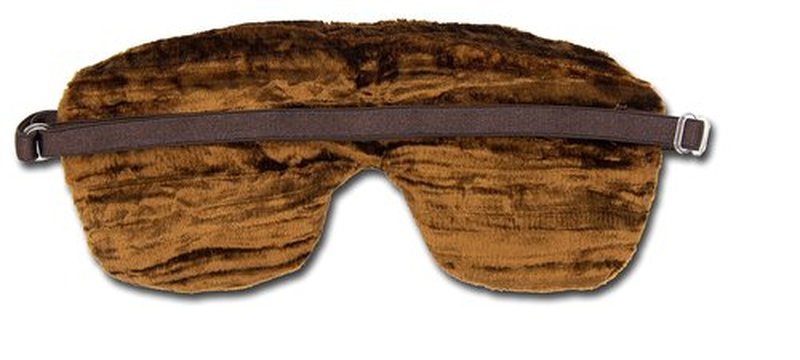 Candi Andi Handmade Opulence Yoga Eye Mask Pillow - Weighted Flaxseed Fill, Unscented, Satin & Velvet, Adjustable Strap - Ideal for Meditation & Restful Sleep -Blue Lagoon - TEMF-BL
