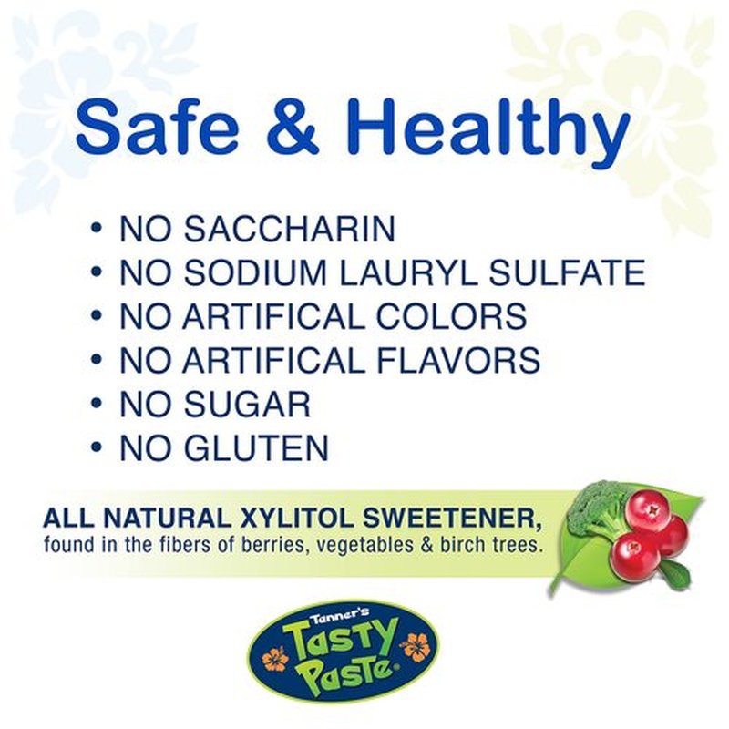 Tanner's Tasty Paste Vanilla Bling - Anticavity Fluoride Children’s Toothpaste/Great Tasting, Safe, and Effective Vanilla Flavored Toothpaste for Kids (4.2 oz.)