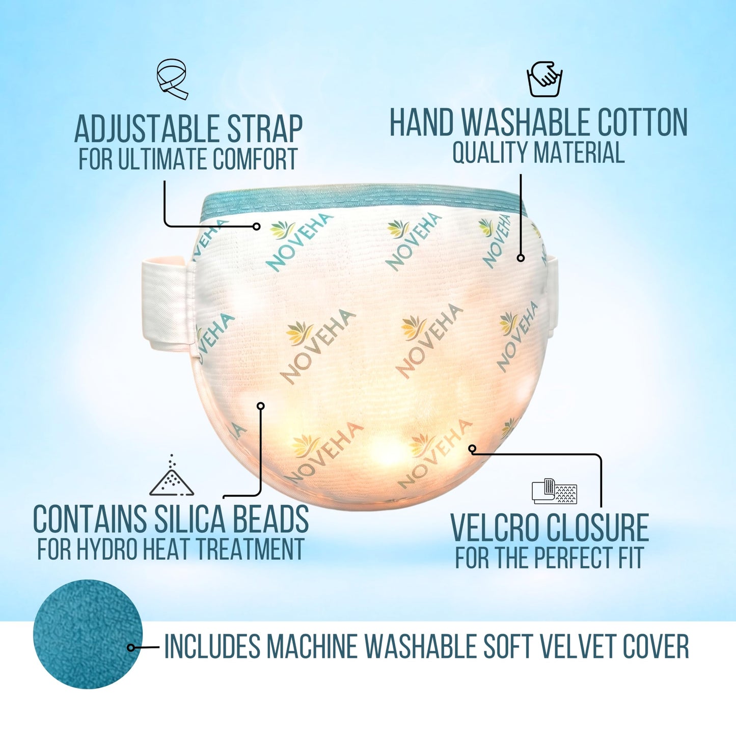 Compress Eye Mask | Moist Hot Technology for Sensitive Dry Eyes- Microwave Activated - Relieves Stye or Pink Eye- Heat Water Treatment for Irritated Eyes and Eyelid Bumps - Improve Sleep