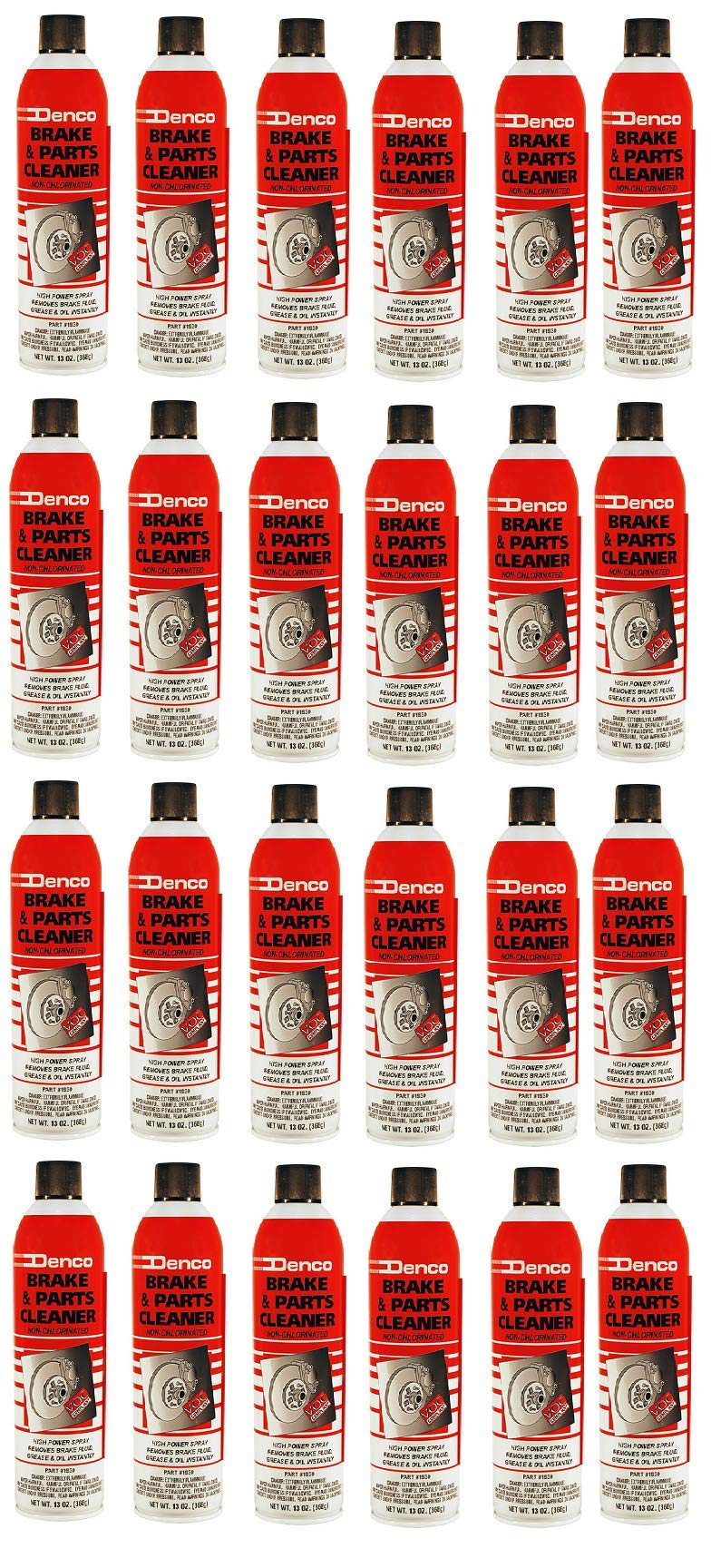 Denco #1930 Brake & Parts Cleaner Spray, Non-Chlorinated, Fast-Drying Degreaser, Low Odor Aerosol, 15.3oz (13oz net wt) (Case of 12)