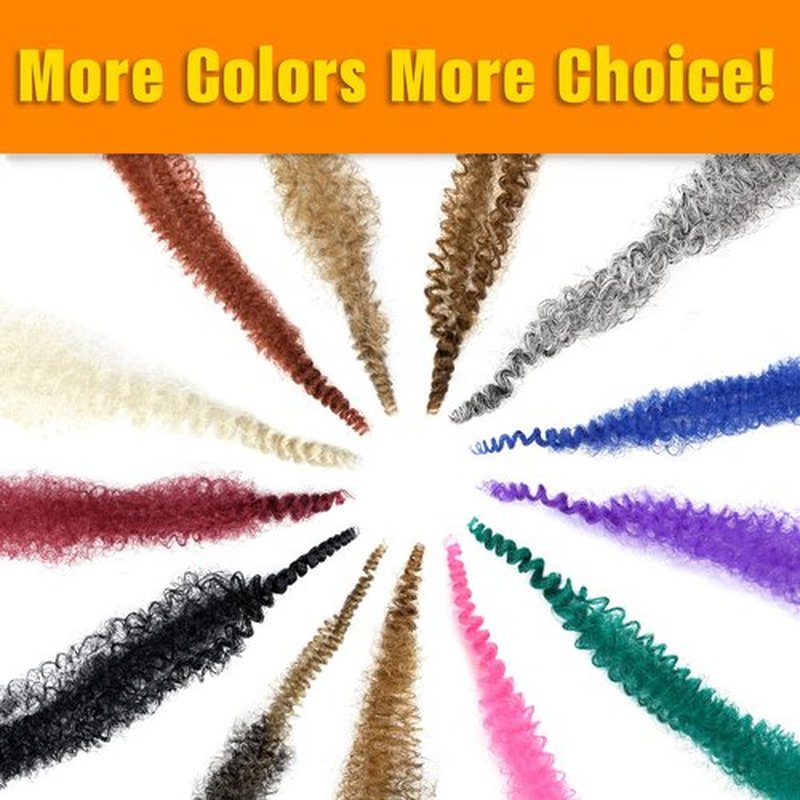 Marley Hair 16 Inch 7 Packs Pre Separated Springy Afro Twist Hair Mixed Grey Marley Twist Braiding Hair Pre Fluffed Spring Twist Hair Synthetic Curly Braiding Hair Extensions for Women (16 Inch,Mgray)