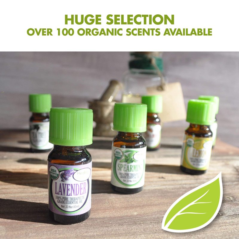 Healing Solutions Camphor Essential Oil 10ml (0.33 oz) – Organic, Pure, Undiluted Camphor Oil, Therapeutic Grade for Hair, Diffuser, & Skin