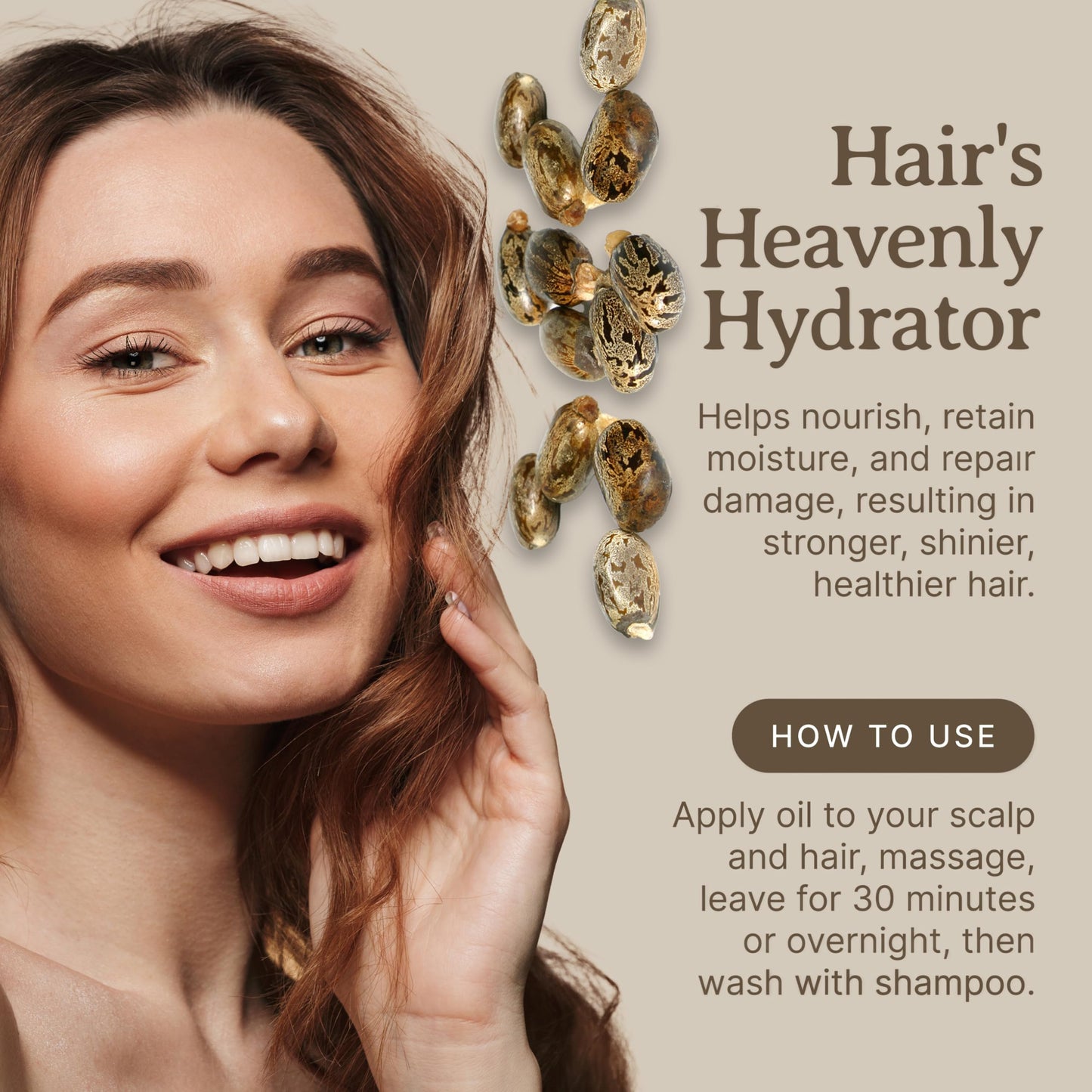 Bella Terra Oils - Natural Castor Oil 2oz Glass Bottle - Pure & Cold-Pressed, Rich in Stearic Acid for Skin & Hair Care