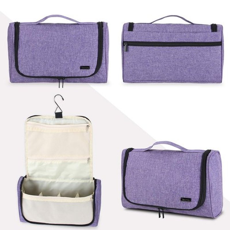 Teamoy Travel Storage Bag Compatible with Dyson Airwrap Styler, Portable Travel Organizer for Airwrap Styler and Attachments, Purple