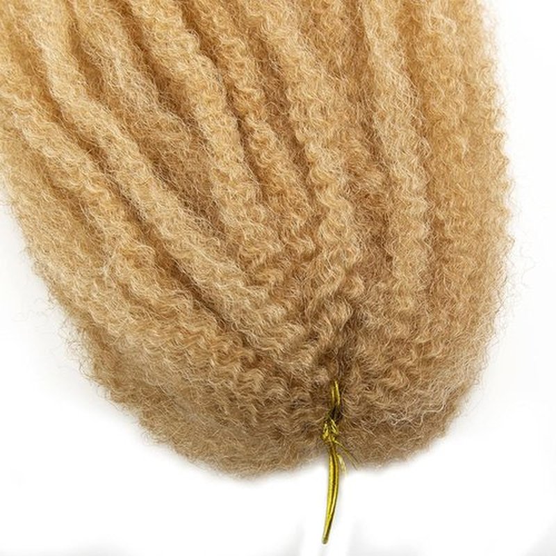 Marley Hair 18 Inch Marley Twist Hair Afro Twist Marley Braiding Hair for Faux Locs Crochet Hair Synthetic Hair Extensions(27/613, 18inch)