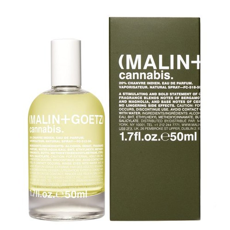 Malin + Goetz Cannabis Eau de Parfum, 1.7 Fl. Oz. – Men & Women's Perfume, Rich & Earthy Fragrance, Scented Perfume, Lingering Smoky Scent, Vegan & Cruelty Free
