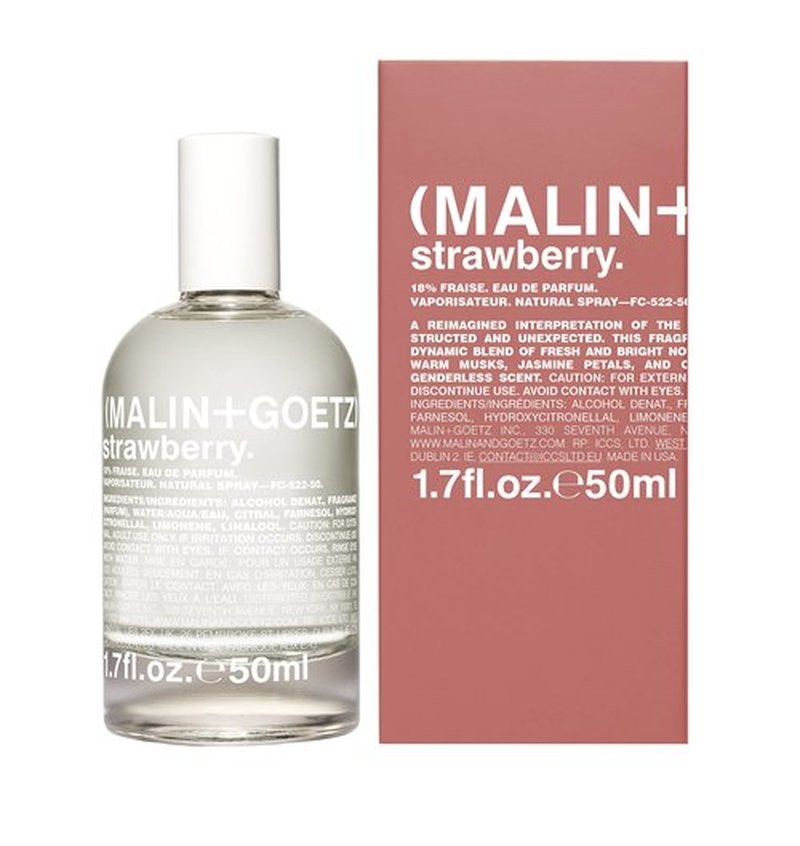 Malin + Goetz Strawberry Eau de Parfum, 1.7 Fl. Oz. – Men & Women's Perfume, Garden Berry Fragrance, Fresh & Comforting Scented Perfume, Bright & Evolved, Vegan & Cruelty Free