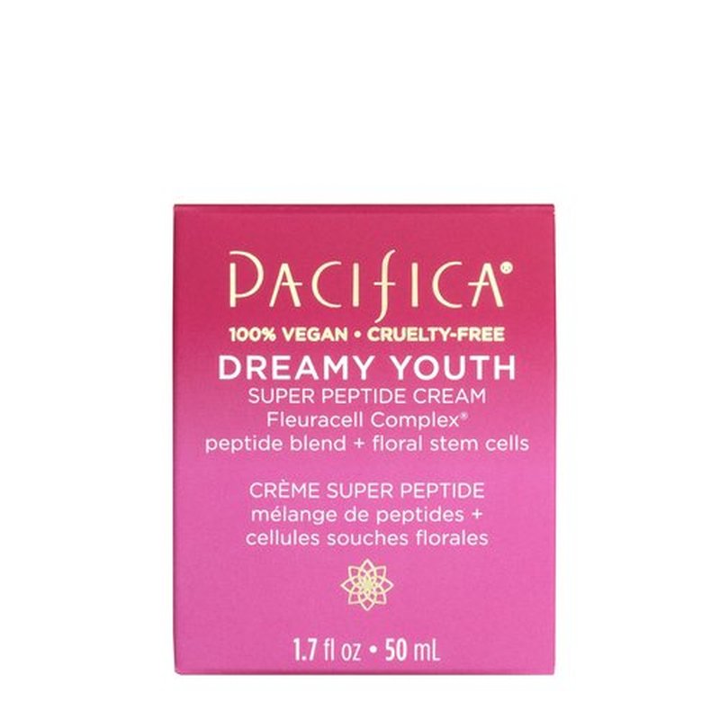 Pacifica Beauty Dreamy Youth Super Peptide Cream, Skincare, Daily Face Moisturizer, Anti Aging, Face Cream, Face Lotion, Skin Care, For All Skin Types, Vegan, 1.7 fl oz (1 Count)