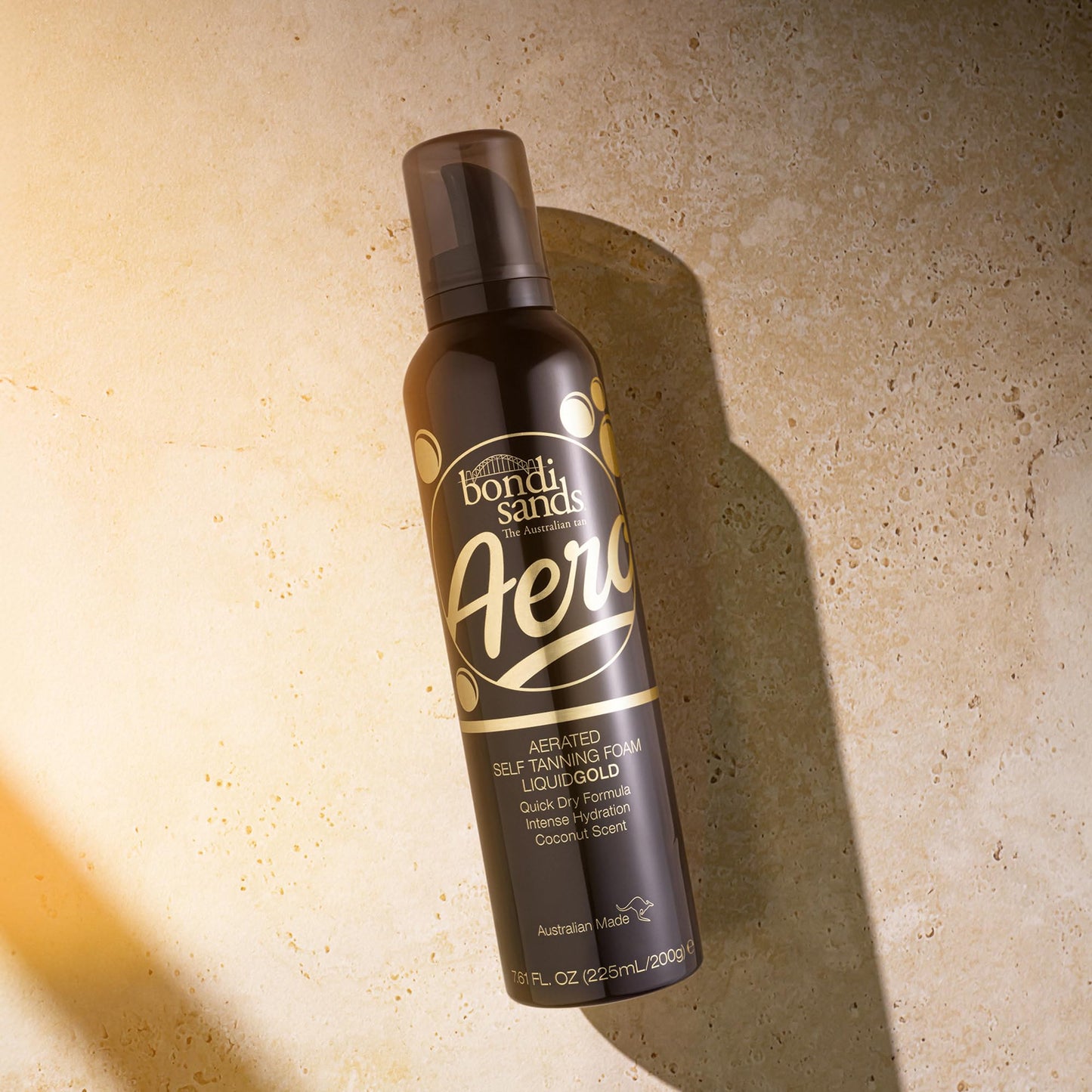 Bondi Sands Aero Self Tanning Foam | Lightweight + Fast-Drying Aerosol Formula Gives Skin a Hydrated, Long-Lasting Bronzed Glow | Dark, 7.61 Oz/225 mL