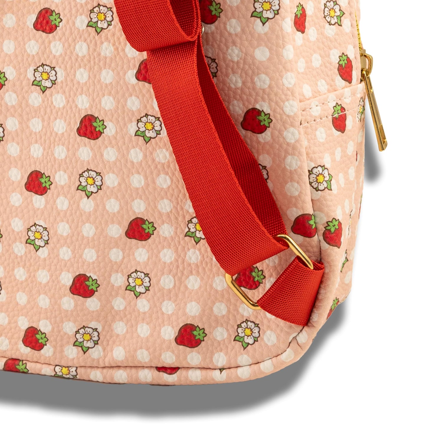 Strawberry Shortcake Mini Backpack for Kids & Adults | 10" PU Leather Backpack Purse | Toddler Travel Bag, Small Bookbag, Lightweight Rucksack for School, Travel, or Everyday Use | Ages 3+