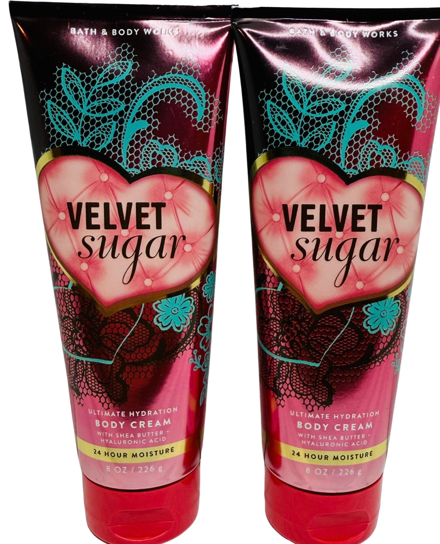 Bath & Body Works Womens Velvet Sugar Ultimate Hydration Body Cream 8 Ounces Pack of 2