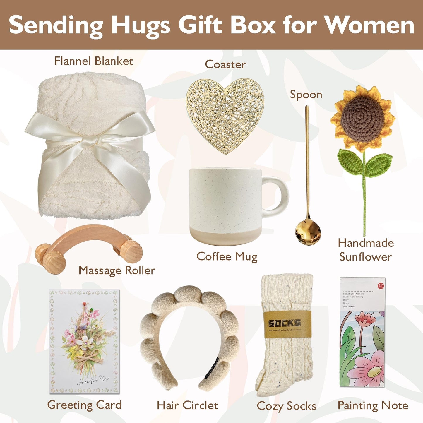 Sending Hugs Gift Box, Care Package for Women, Get Well Gifts for Women After Surgery, Sympathy Gift Baskets With Blanket