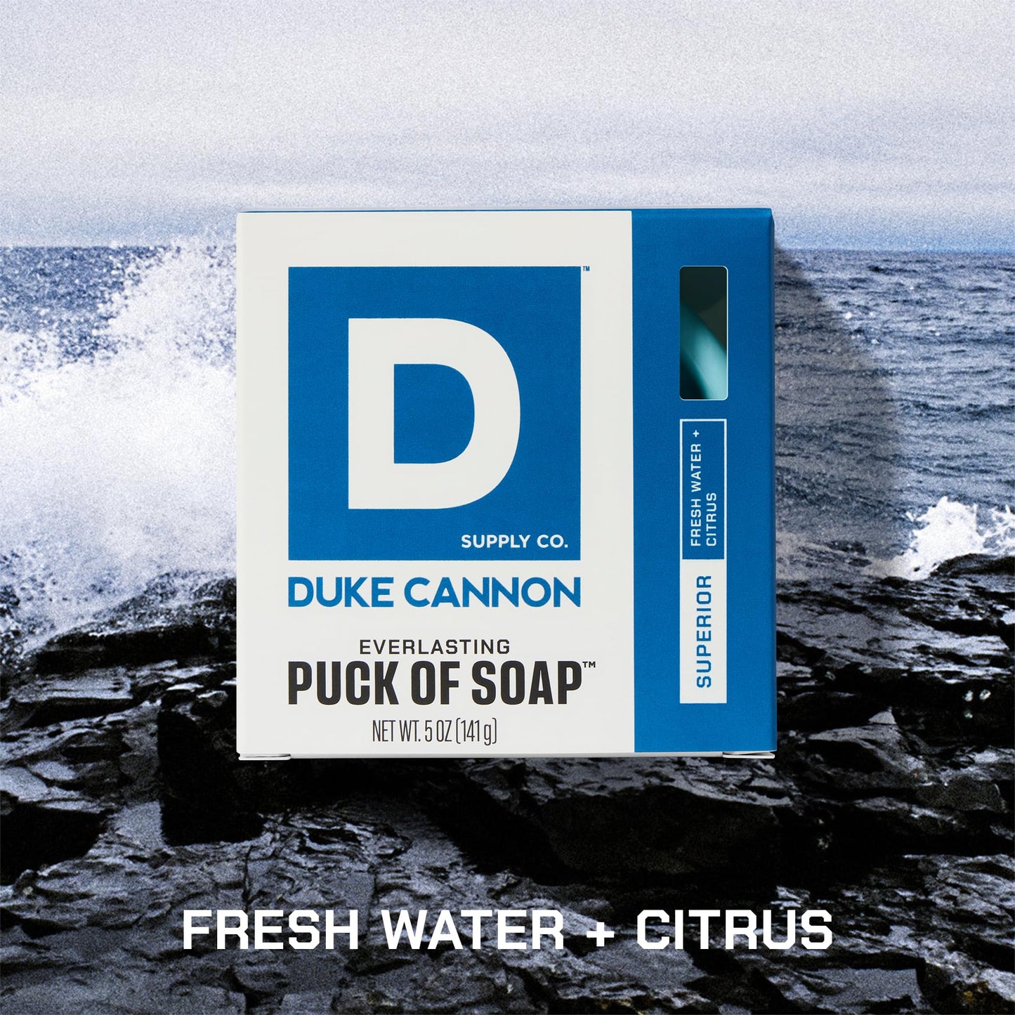 Duke Cannon Supply Co. Puck Soap Bundle – Men’s Hydrating Rounded Bar Soap with Masculine Scents for All Skin Types - Hydrating & Deep Cleaning - Superior, 5 oz (6 Pack)