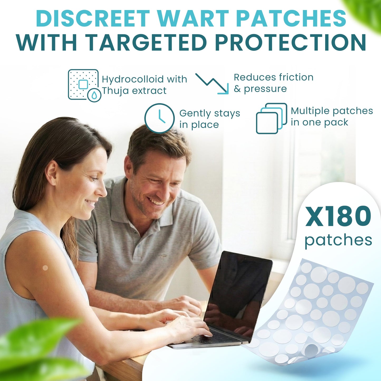 Premium 180 PCS Cosmetic Adhesive Patches Waterproof & Invisible Stickers Gentle and Skin Friendly Design, Easy to Apply Suitable for All Skin Types