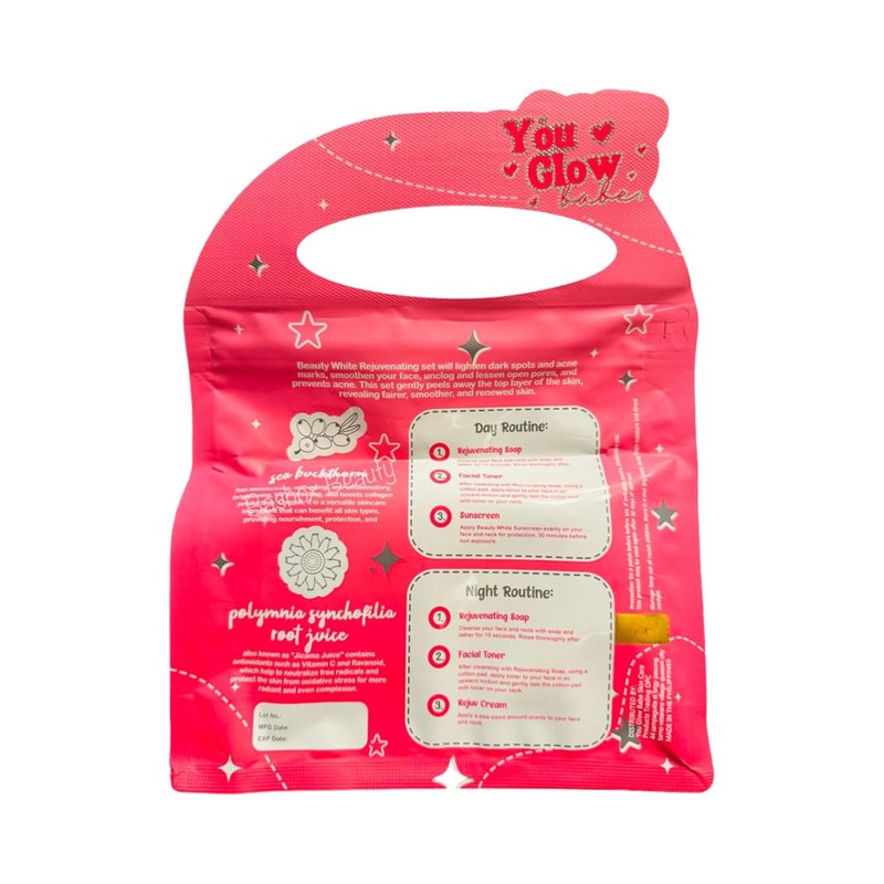 Rejuvenating White Beauty Set - You Glow Babe Skincare Essentials for Radiant Skin